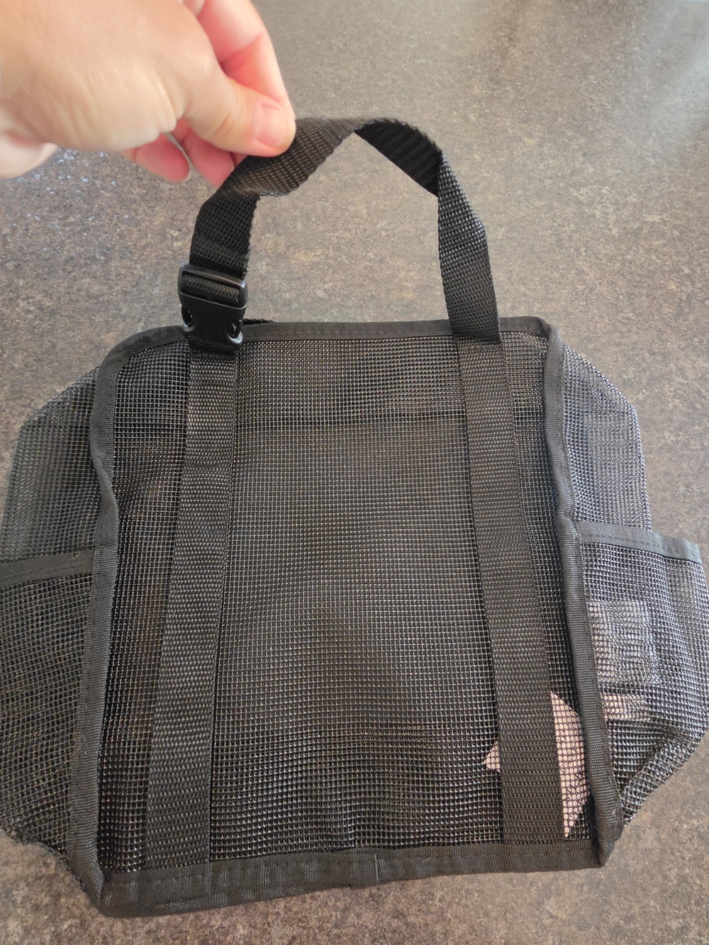 Thirty-One Black Mesh Caddy Tote
